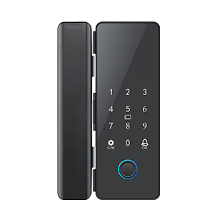 KB170 fingerprint glass door lock